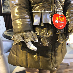 Veste longue de parachute pour fille, bébé, avec pantalon, intérieur, nouveau design de veste d'hiver - Product Image 3