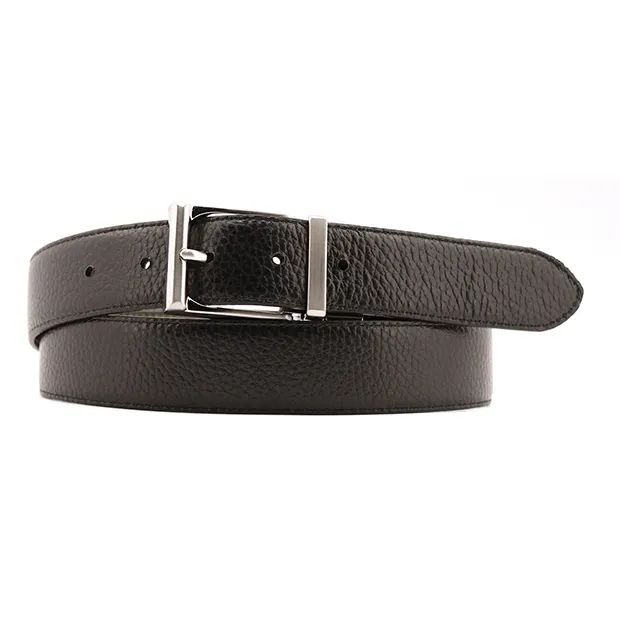 Made in Italy 3.5 cm reversible cervo Men casual genuine leather buckle belt
