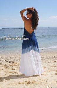 Vestido largo de verano para mujer, ropa de playa Sexy de algodón con tinte anudado, elegante, precio al por mayor - Product Image 4