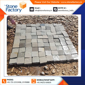 Wholesale Price Kandla Grey <b>Sandstone</b> Cobbles Natural Surface Finish Tile Outdoor Exterior Manufactured Discounted Price - Product Image 6