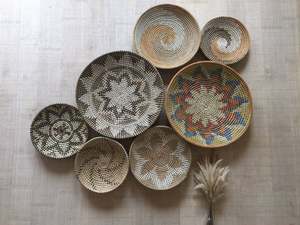 Plaque de panier mural en jonc de mer, 1 pièce, design Unique - Product Image 2