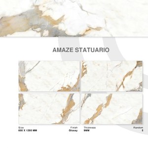 กระเบื้องเซรามิกคอลเลคชั่นอลาสก้า ขนาด 600x1200 มม. สำหรับอพาร์ทเมนต์ในคอลเลคชั่นสุดพิเศษและน่าหลงใหลเพื่อไลฟ์สไตล์ - Product Image 4