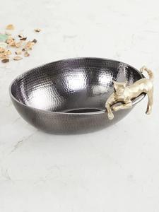 Luxury Designer Metal Round Chip and Dip <b>Serving</b> <b>Bowl</b> with Decor Stand Wedding Home Decor Fruit <b>Salad</b> <b>Serving</b> <b>Bowl</b> - Product Image 4