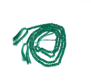 Green Onyx Faceted Round Beads Line - Product Image 1