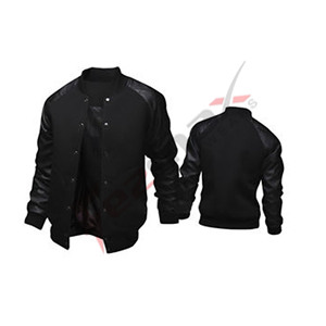 แจ็กเก็ตเลตเตอร์แมนของวิทยาลัยอเมริกันเสื้อคลุมขนแกะถักกันหนาวกันน้ำ - Product Image 4