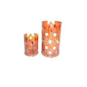 Linternas de velas marroquíes de hierro de primera calidad, decoración de boda dorada, juego de faroles con cuentas al precio más barato en la India, Navidad - Product Image 2