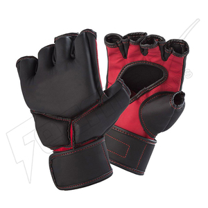 Gants poinçons de combat pour femme, fait sur mesure, de couleur noir et rouge, pour l'entraînement, MMA - Product Image 1