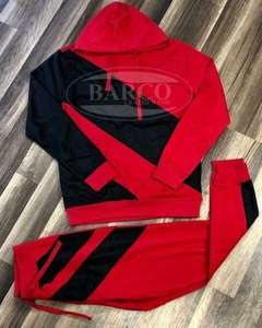 Chándal OEM personalizado para correr, chándal de temporada de invierno, chándal de tela polar 100% algodón con cremallera completa, chándal para hombre - Product Image 1