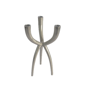 Candelabro de aluminio con forma moderna para decoración del hogar, soporte de mesa de alta calidad para uso en bodas, superventas - Product Image 1