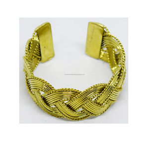 1990 Carolina Christmas Silver Cuff Jewelry Flower Gold Plated artisan Holi bracelet Ceramic Jewelry Gift for <b>Sister</b> - Product Image 3