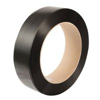 Rouleaux de sangles multiples durables en polyester PET de 15 mm et 16 mm, imprimés en rotogravure vert/noir, gaufrés, pour emballage manuel de briques et de pavés