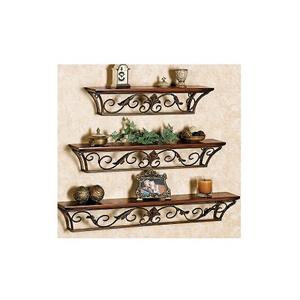 Étagère murale en bois brun, design admirable, étagère murale décorative pour la maison, l'hôtel et la restauration - Product Image 2