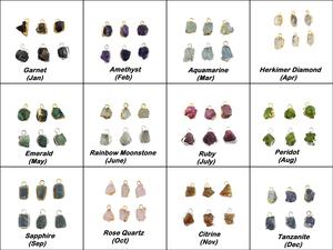 Brut Rose Quartz Pierre De Naissance Tranchant Pendentif Plaqué - Product Image 5