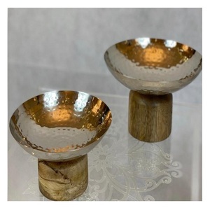 Ensemble de 3 bol à chocolats en métal de grande qualité bol à aliments décoratif de taille personnalisée pour fournisseur en gros - Product Image 4