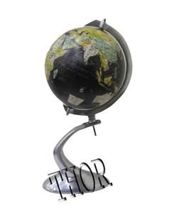 Beau globe terrestre en alun de carte du monde rotatif multicolore pour globe terrestre de table de collège - Product Image 6