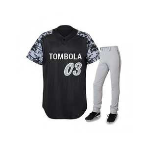 Directement OEM Usine Conception Personnalisée de Baseball & Softball Uniformes d'Équipe Haute Qualité Respirant Tackle Sergé Adultes Plus Taille Joueurs - Product Image 3