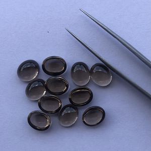 8mm 10mm Quartz fumé naturel lisse calibré cabochons en vrac boutique en ligne maintenant au prix d'usine du fabricant de pierres en ligne - Product Image 1