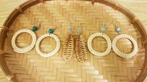 Pendientes de ratán al por mayor de Vietnam - Product Image 2