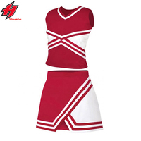 Seragam Cheerleading Remaja Perempuan Sublimasi Spandex Murah yang Dapat Disesuaikan Paket Hot All Star dengan Ukuran Kustom