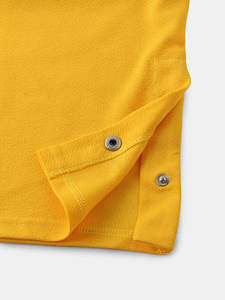 T-shirt manches courtes pour homme, ample, en coton, avec boutons latéraux, de couleur unie, Design, collection - Product Image 3