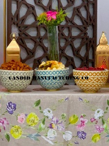 Toffee Serving Bowl Chocolate <b>Dessert</b> Bowl Bone Inlay Mother of Pearl <b>Dessert</b> Stand Cake Platter Chocolate Serving Bowls - Product Image 3