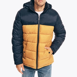 Chaqueta acolchada de color para hombre, abrigo con capucha a la moda, para exteriores, de burbuja, para invierno - Product Image 1