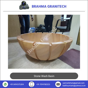 Five Star Hotel Bathroom Stone Wash <b>Basin</b> Sinks at Sale - Product Image 5