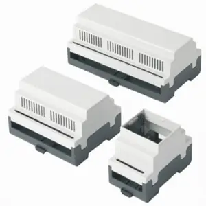 DIN Rail Enclosure Box Trường Hợp Gắn Thông Minh Năng Lượng Meter Chuyển Khối Thiết Bị Đầu Cuối Nhà Ở PLC Hộp Điều Khiển Công Nghiệp Trường Hợp Mô-đun