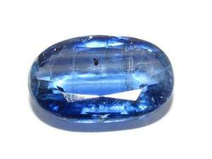 หินอัญมณีทรงไข่ไคยาไนต์เจียระไนสีฟ้าอัญมณีหลวมธรรมชาติสำหรับทำเครื่องประดับ - Product Image 3