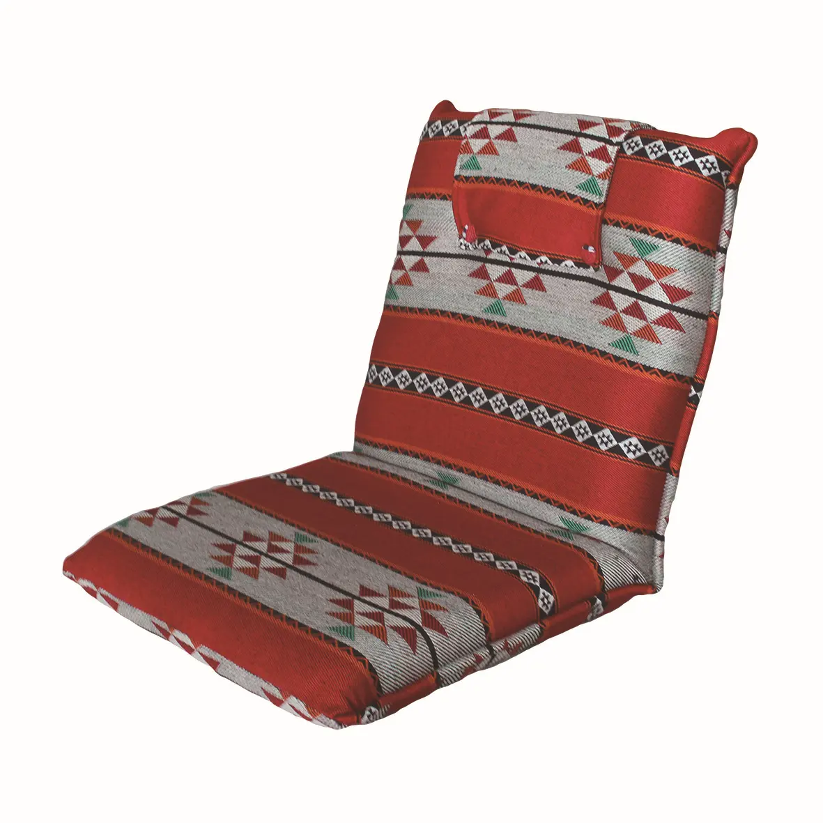 जातीय शैली पारंपरिक Foldable गद्देदार समायोज्य बाक़ी मोटी सीट कुशन लाउंज मंजिल कुर्सी