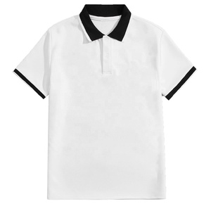 Camisa de Golf para Hombre, Verano 2025, Color Sólido, Logotipo Personalizado Bordado, Talla Grande, 100% Algodón, Antiarrugas, con Bolsillo, Casual, OEM, Alta Calidad - Product Image 2