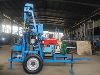Appareil de forage de puits d'eau hydraulique à moteur Diesel 8HP 15HP 22HP
