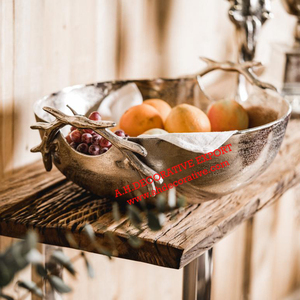 Bol rond à poignée de branche d'arbre de conception classique pour dessus de Table bol de fleur en gros pour bol de service de décoration de mariage - Product Image 4