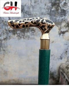 Manufacturer by Calvin Handicrafts Antiques Wooden Nautical Brass Walking <b>Sticks</b> Large Walking <b>Stick</b> CHWKS36136 - Product Image 4