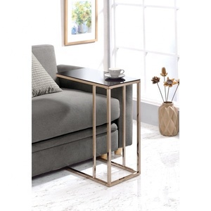 Chocolate Chrome Side Table - Product Image 1