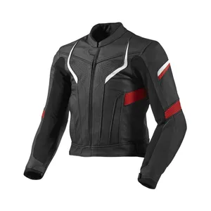 Высокостойкая мотоциклетная куртка из натуральной кожи, Гоночное снаряжение и одежда, Байкерская Одежда