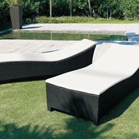Chaise et canapé rembourrés en PVC durable de fabrication japonaise, résistants aux taches, pour une utilisation en extérieur et au bord de la piscine