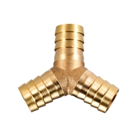 Raccord en Y en laiton forgé et connecteur femelle en Y à 3 voies en laiton, raccords de tuyau pivotants PEX, adaptateurs de queue
