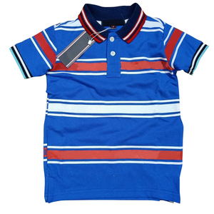 Polos a rayas de primera calidad para niños de Bangladesh 100% algodón Casual cuello alto tejido de punto - Product Image 3