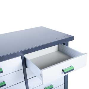 Turbo Armec B1L turbocompresseur noir établi industriel professionnel avec étau en acier forgé et 10 tiroirs fabriqué en italie - Product Image 4