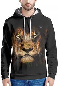 Sudaderas con capucha de gran tamaño para hombre, ropa informal de ocio en blanco, jersey de talla grande, novedad - Product Image 5