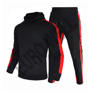 Venta al por mayor de alta calidad chándal ajustado para deportes y ropa de calle para correr con bajo MOQ elegante chándal de diseño apilado - Product Image 4