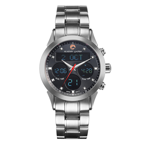 Đồng Hồ Hồi Giáo Alazan Alfajr, Đồng Hồ Cầu Nguyện Bằng Thép Không Gỉ, La Bàn, Chống Nước, Thời Gian Thế Giới, Phù Hợp Cho Nhà Máy - Product Image 4