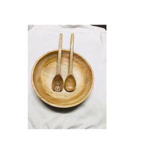 Cuencos de madera para servir tenedor, cuchara, Hotel y restaurantes, cuencos para servir ensaladas - Product Image 1