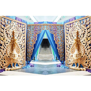 Paneles de pavo real para la entrada de la boda, decoración tradicional de pavo real, hermoso Panel de boda - Product Image 1