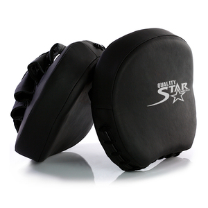 Custom Made Genuine Cowhide Leather Boxing Wear <b>Focus</b> <b>Pads</b> Black Plain Training Practice Wear <b>Pads</b> - Product Image 2