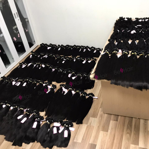 Paquetes de cabello Remy virgen de alta calidad, cutícula alineada, venta al por mayor, extensiones de cabello humano vietnamita, precio de fábrica Real - Product Image 4