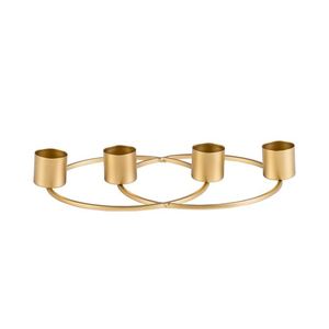 Handmade Brass Ring <b>Candlestick</b> Holder <b>Tall</b> Metal Stand for Home Decoration Creative Design by Brassworld India - Product Image 2