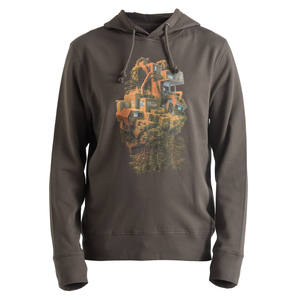 เสื้อฮู้ดดี้ OEM ผ้าฝ้าย 80% โพลีเอสเตอร์ 20% แขนยาว พิมพ์ลาย ทรงโอเวอร์ไซส์ - Product Image 4