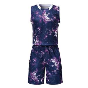 Dernier maillot d'uniforme de basket-ball de sport unisexe sans manches avec logo personnalisé et ensemble grande taille doux et confortable à séchage rapide - Product Image 1